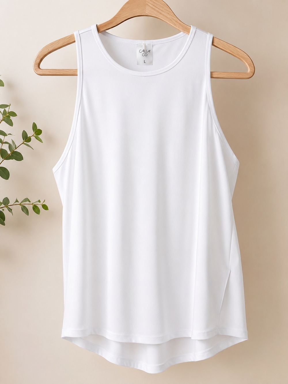 Calla Women’s White Tank L Like New